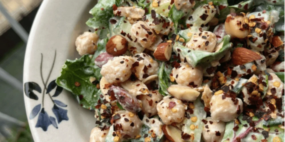 Tahini, Bean & Smoked Almond Salad