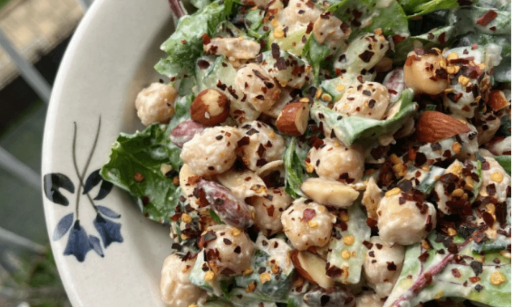 Tahini, Bean & Smoked Almond Salad