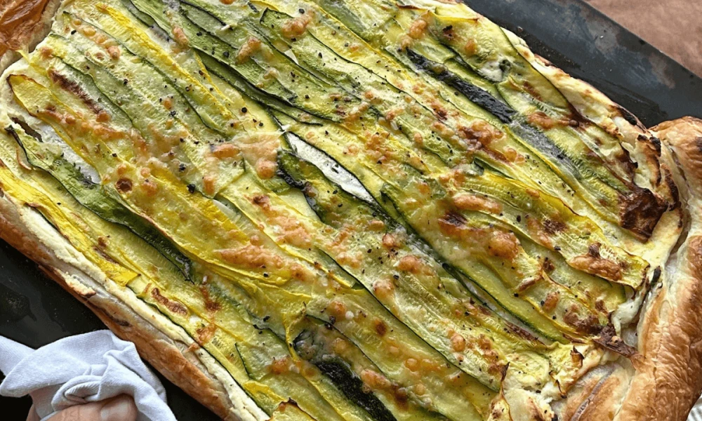 COURGETTE, RICOTTA & BASIL TART