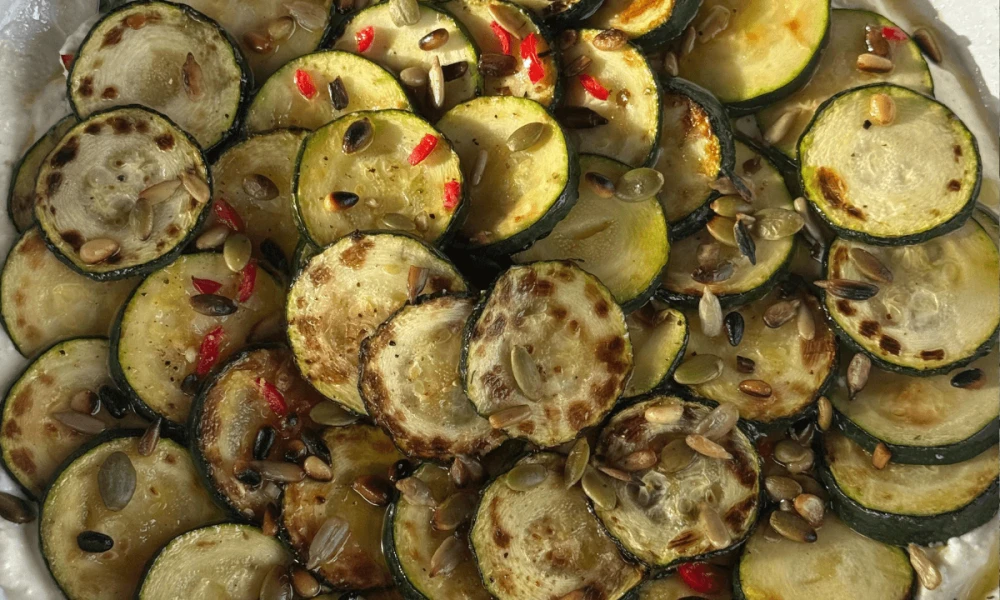 Whipped Feta, Courgette & Mint