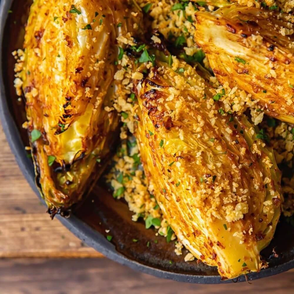 CHARRED HISPI CABBAGE WITH CHILLI MISO BUTTER Image 1
