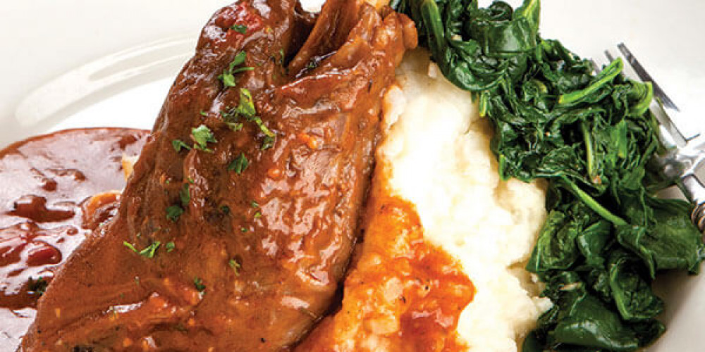 Slow Cooked Lamb Shanks