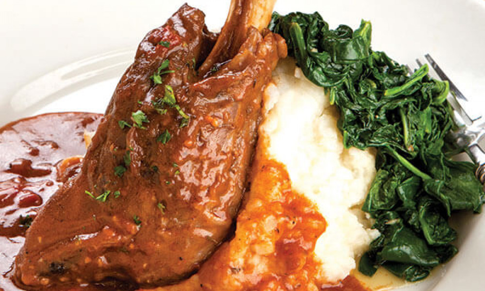 Slow Cooked Lamb Shanks