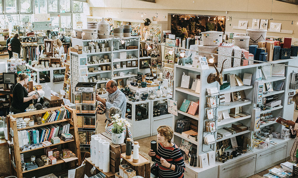 Darts Farm Gift Department Customers Shopping