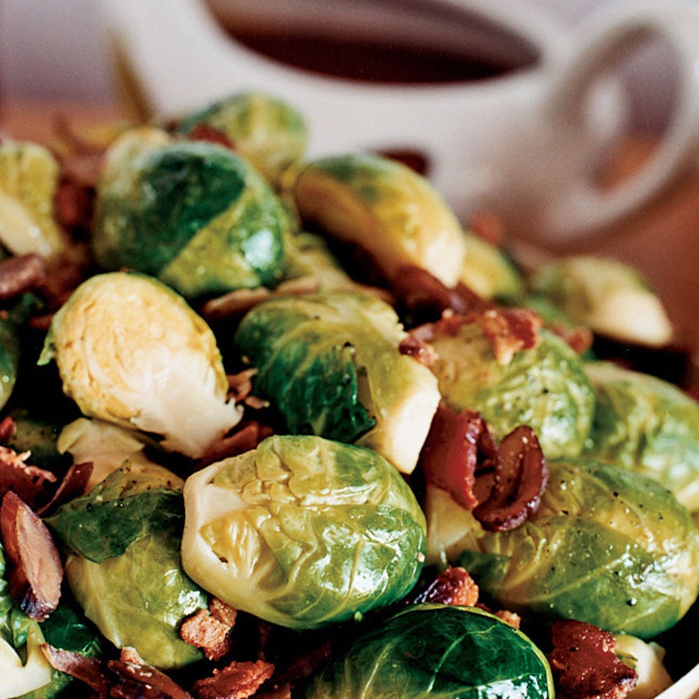 Brussels Sprouts with Chestnuts & Bacon Image 1