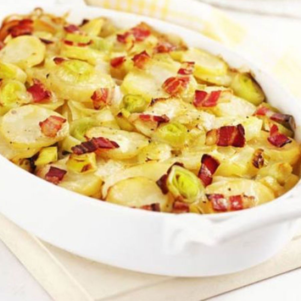 LEEK, POTATO & BACON BAKE Image 1