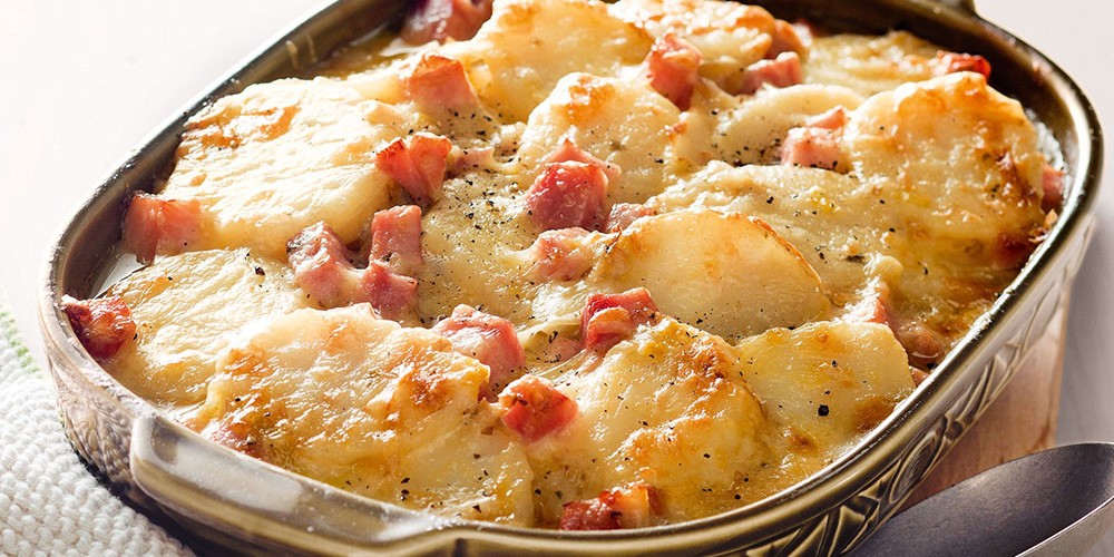 Leek, Potato & Bacon Bake