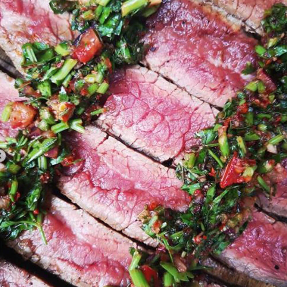 Seared Skirt Steak with Chimichurri Sauce Image 1