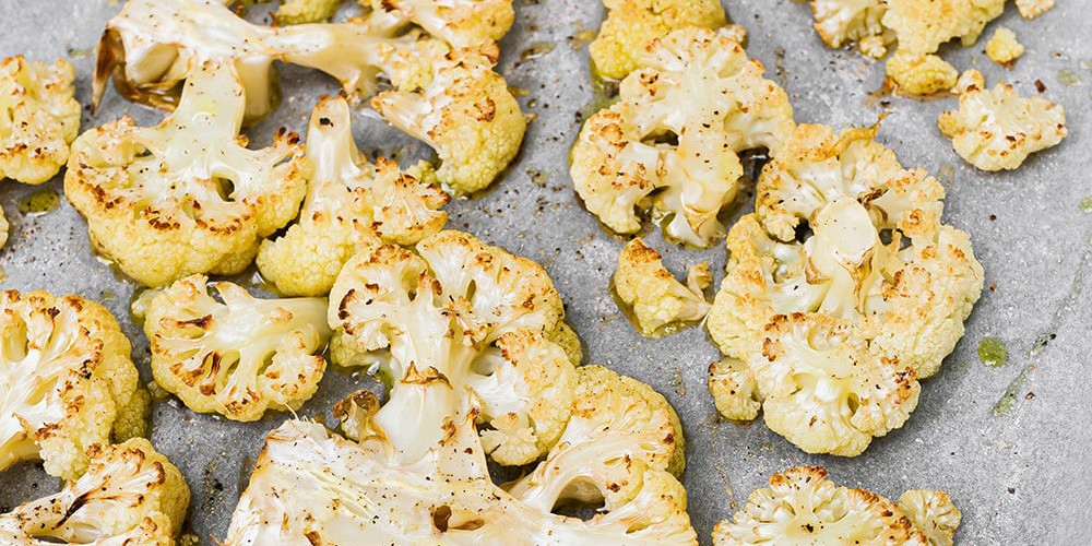 Roasted Cauliflower with Parmesan, Garlic & Thyme