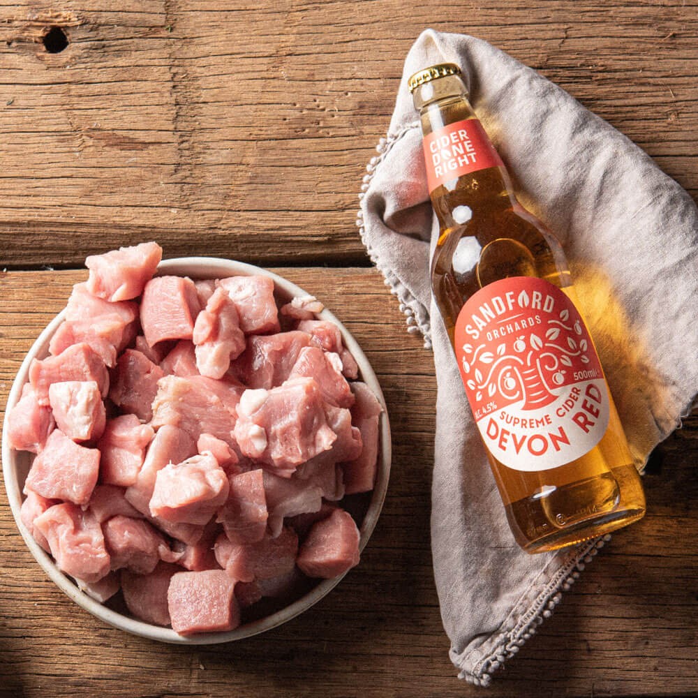 Pork with Apples & Devon Cider Image 1