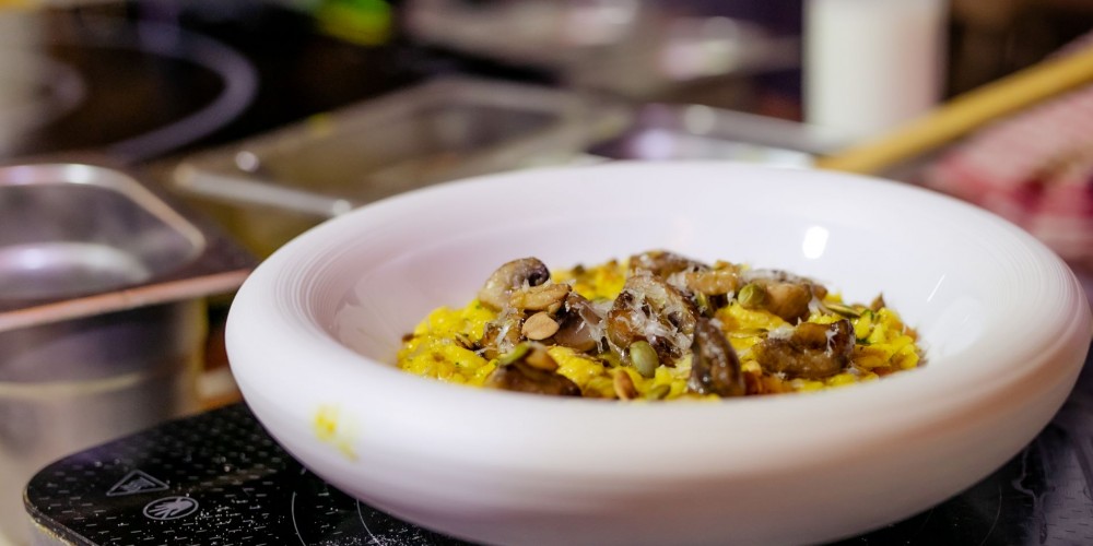 Michael Caines' Pumpkin & Turkey Risotto