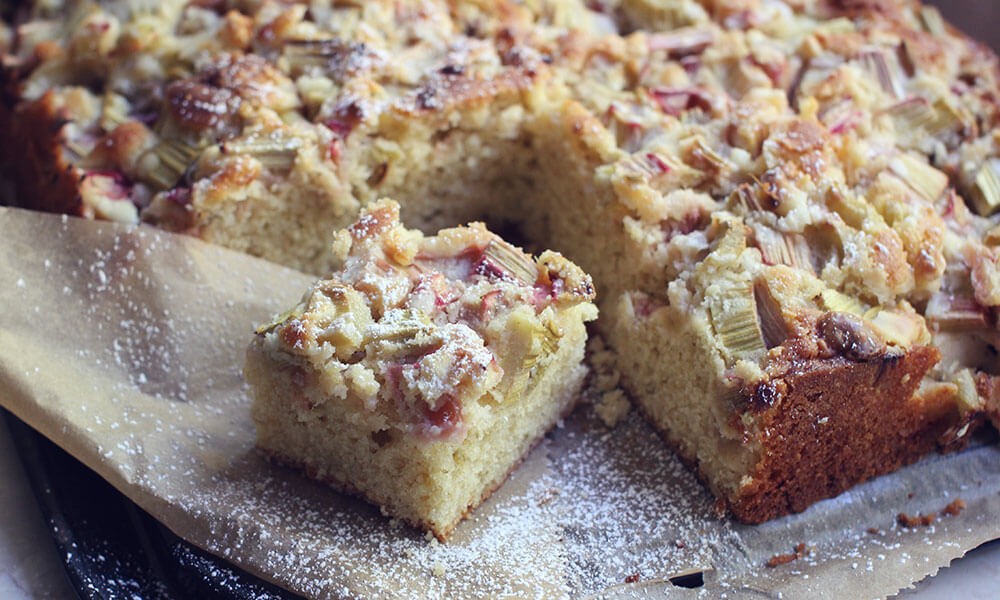 Rhubarb & Ginger Cake with Fava Bean Flour Image 2