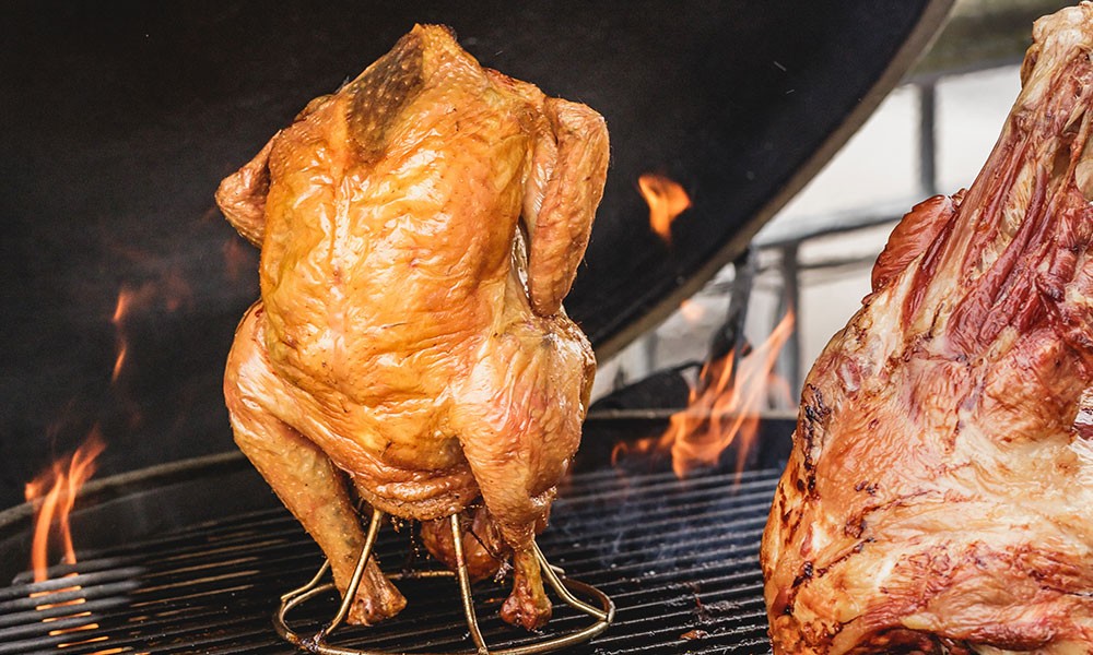 Sally's BGE Beercan Chicken