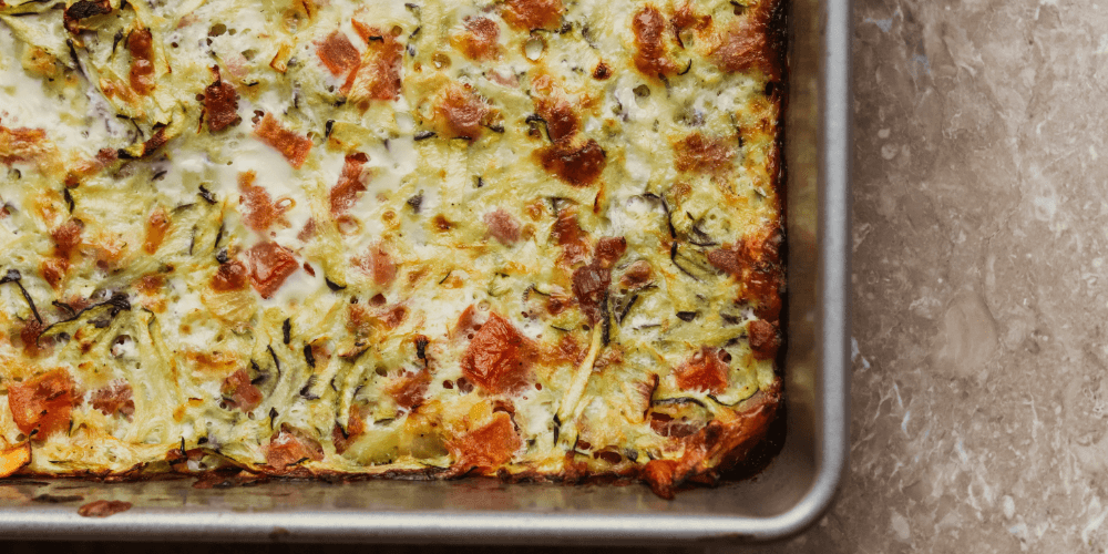 Leftover Christmas Veg Traybake with Cranberry & Brie