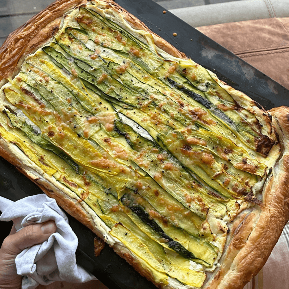 COURGETTE, RICOTTA & BASIL TART Image 1