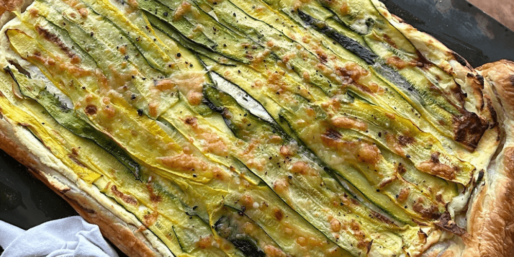 COURGETTE, RICOTTA & BASIL TART