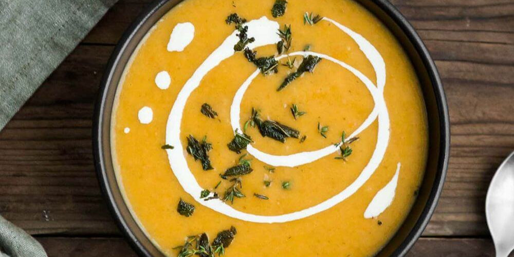 Spiced Squash & Lentil Soup