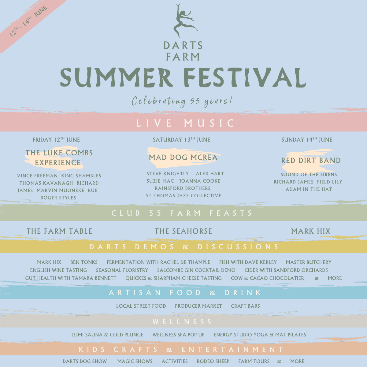 55 year summer festival poster