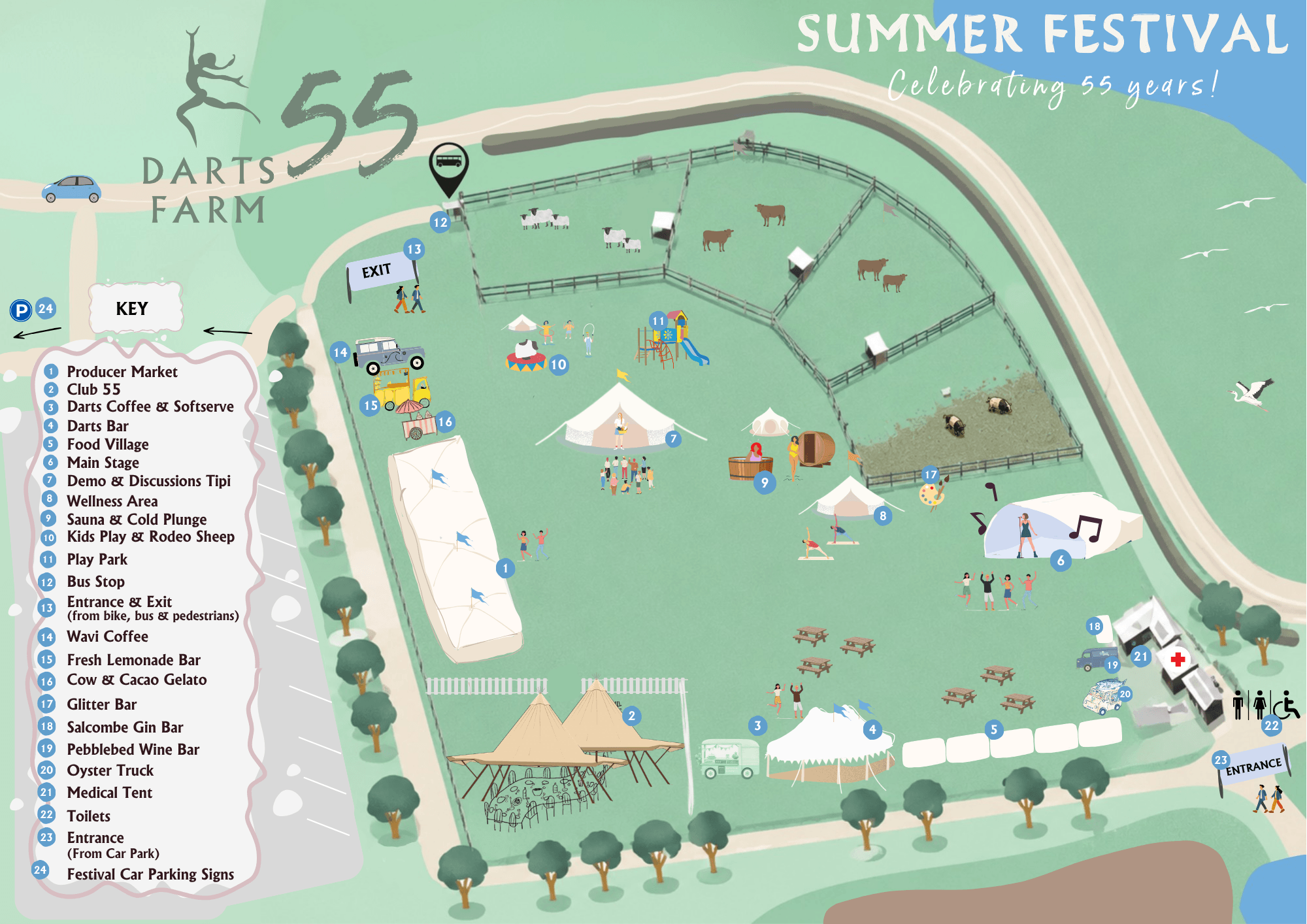 map of summer festival